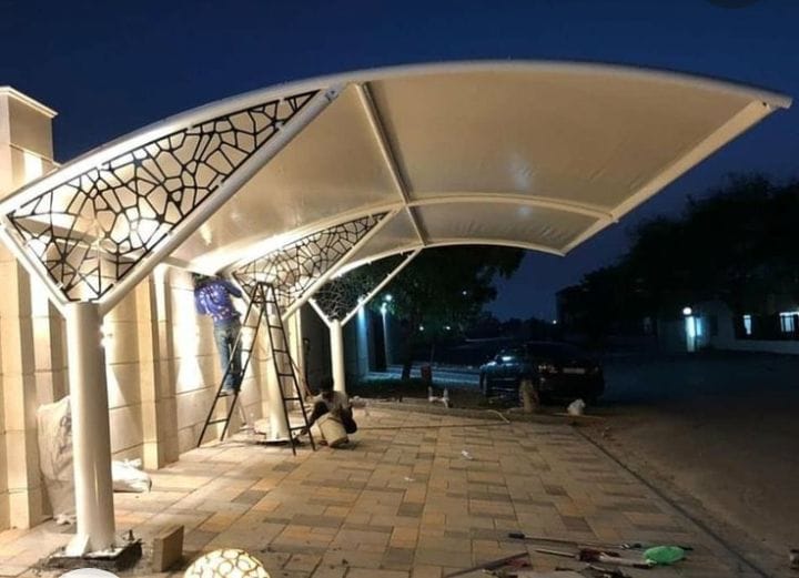 مظلات سيارات حديد مودرن بالشرقية